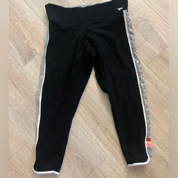 PINK Victoria's Secret Pants - PINK Bling Capri Leggings Medium